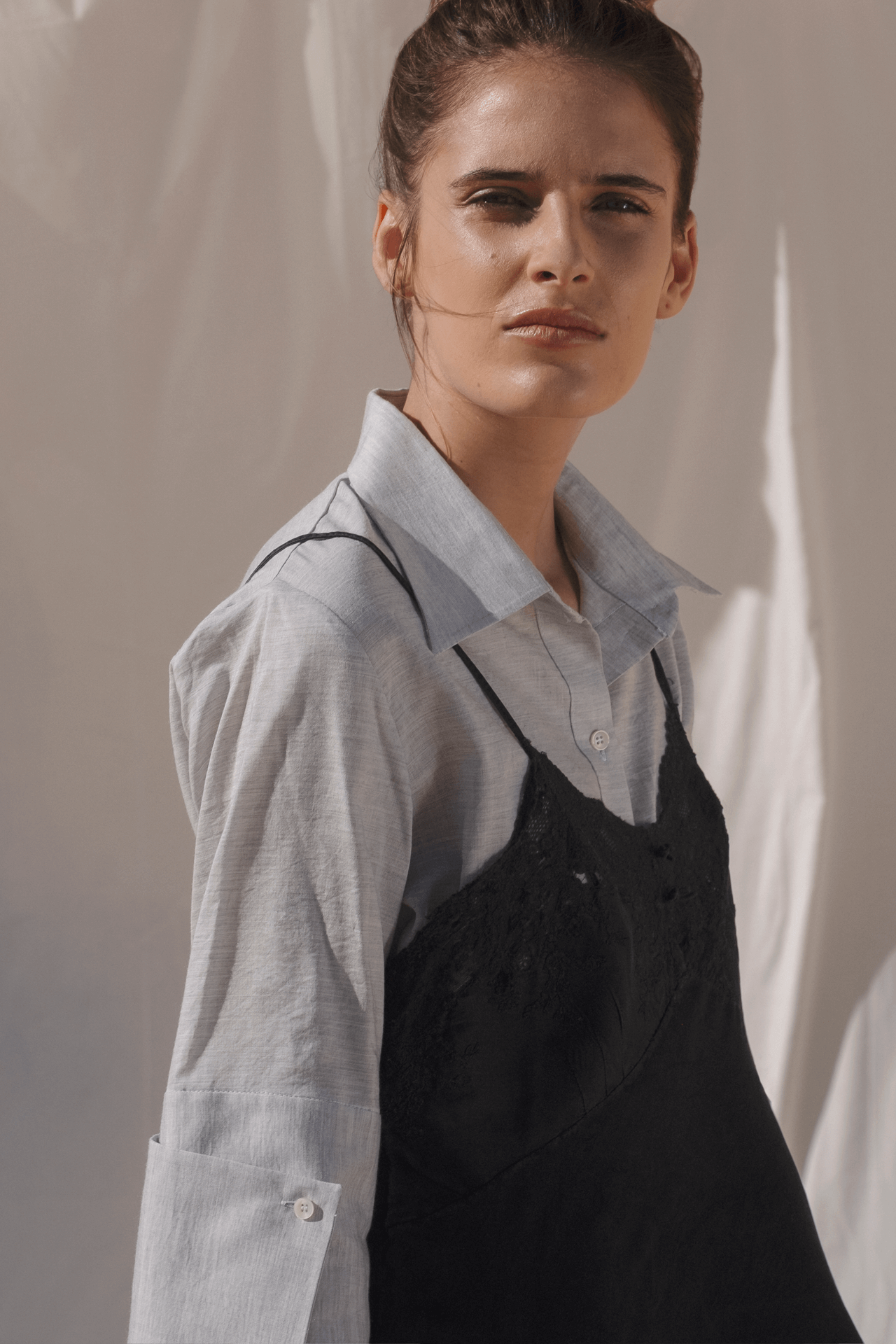 GREY MELANGE SHIRT